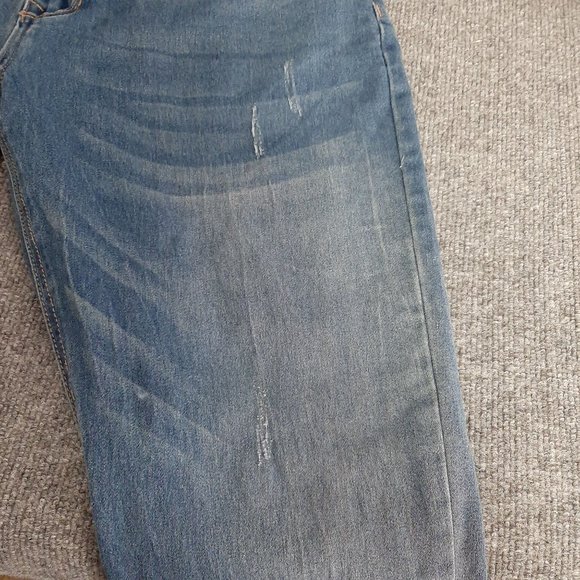 American Legacy Jeans Size 14 Slim Stretch 38 x 30 Distressed medium Wash - Picture 7 of 16